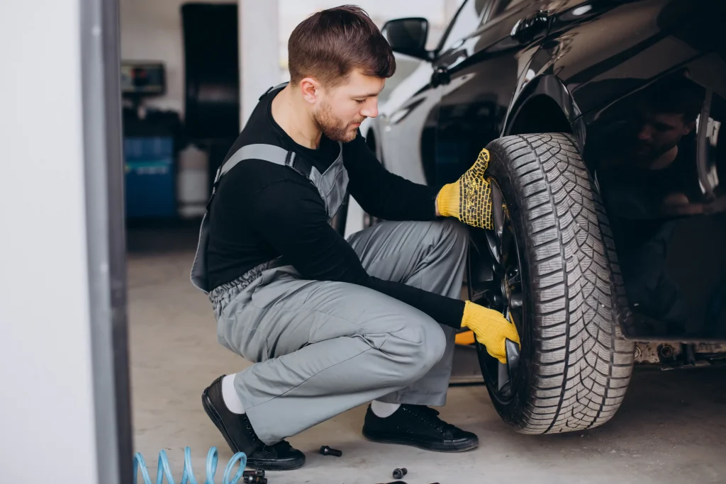 Tire service at American Auto Repair Center in Colonia NJ