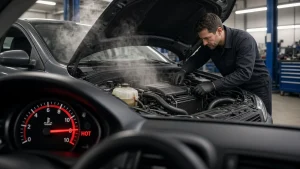 Car overheating temperature gauge and cooling system check Colonia NJ